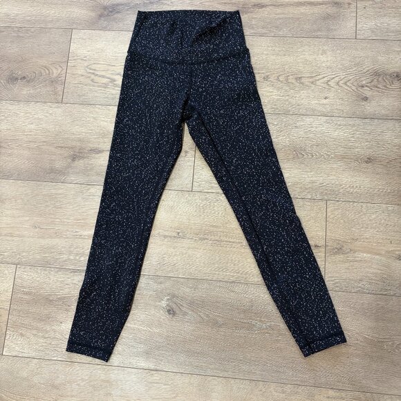 Lululemon Speckled High-Rise Leggings – Size 4 **Excellent Condition** - Picture 1 of 7